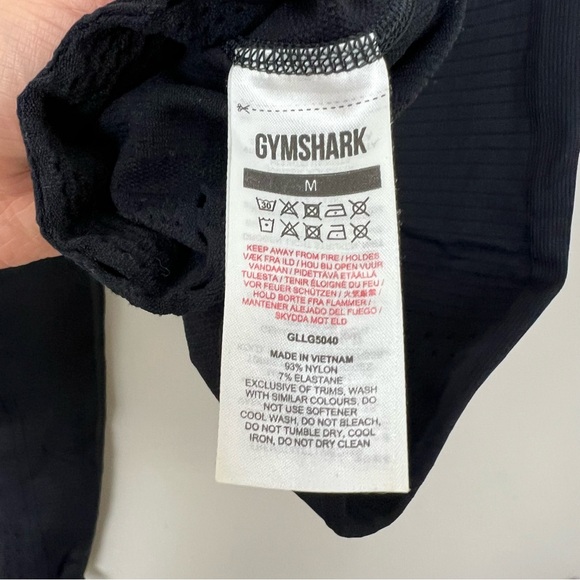 Gymshark 3 Leggings Bundle sz M Black Grey (x2) Gym Workout Athleisure Snatched - Picture 14 of 15